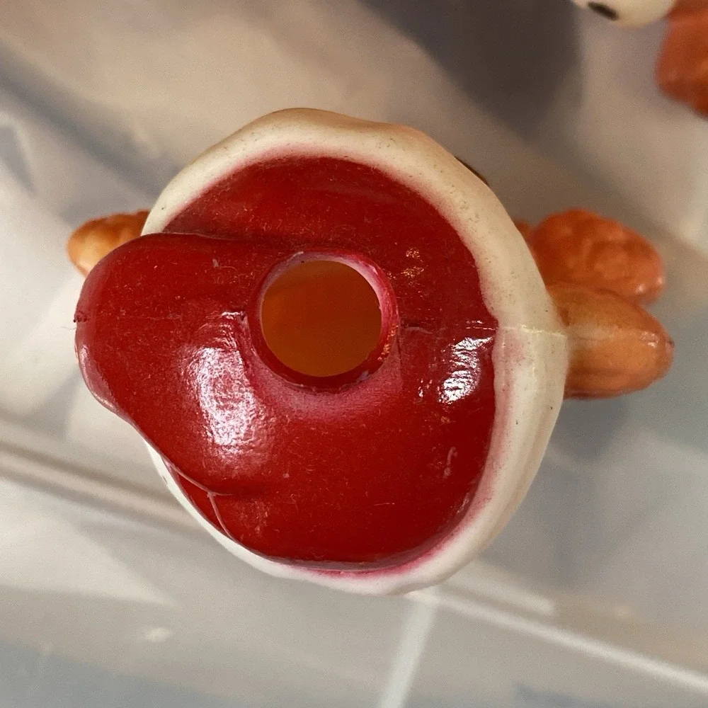 Vintage Christmas Teddy Bear Blow Mold Light Covers 3